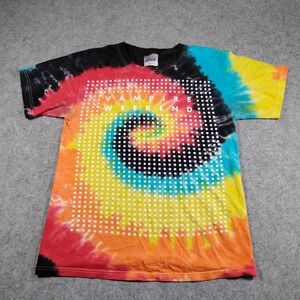 Vampire Weekend Band T-Shirt Mens Small Hanes Heavyweight Tie Dye Graphic Tee
